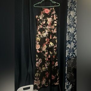 Floral Black Dress